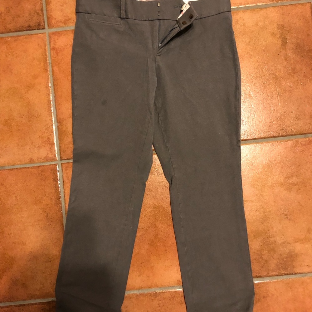 Gray crop pants